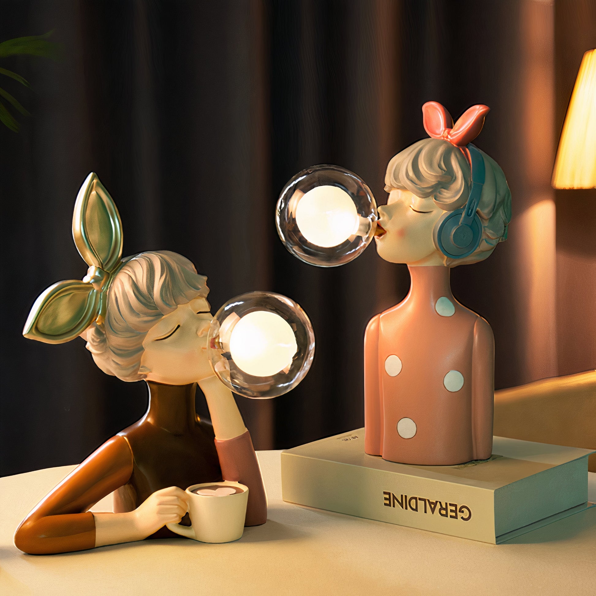 Håndværkersøstre Bordlampe – Håndlavet Elegance til Enhver Indretning table lamp Tech Butik
