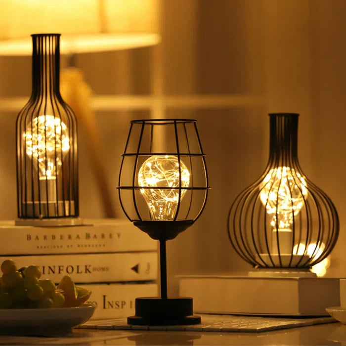 Moderne Bordlampe til Stue eller Kontor Lamp Tech Butik Sæt med 3 stk