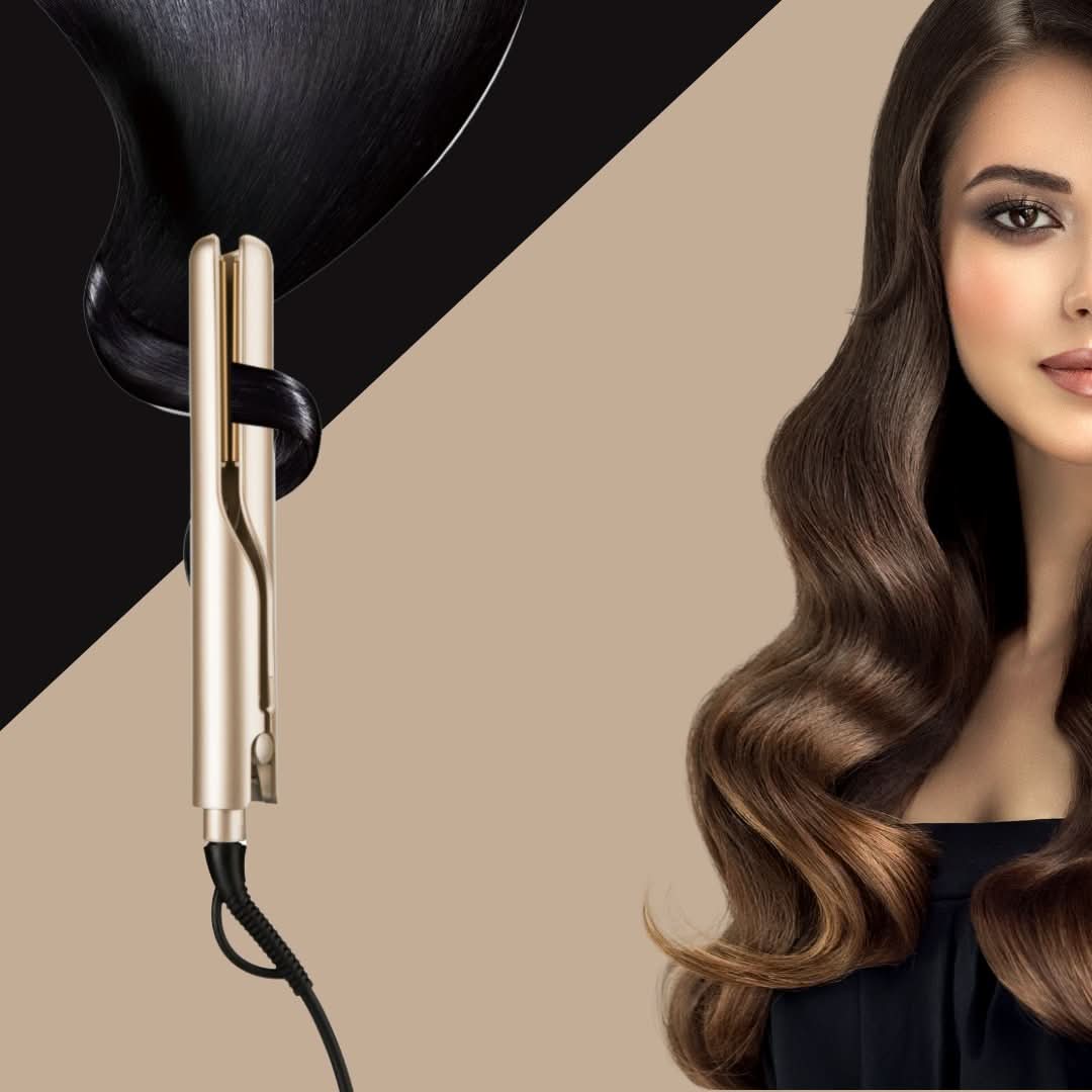 2-i-1 Glatte- og Krøllejern til Hurtig Styling uden Frizz Hårstyling Tech Butik
