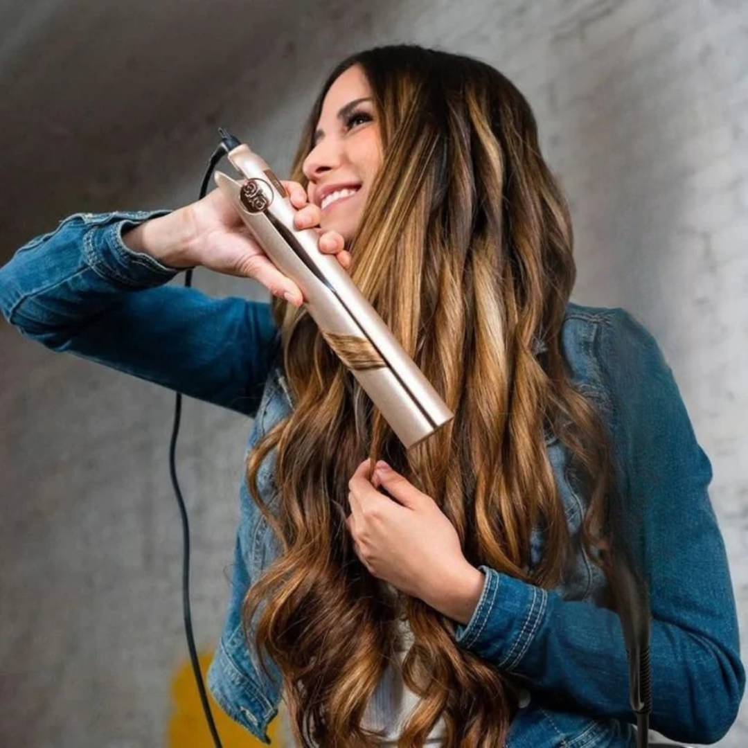2-i-1 Glatte- og Krøllejern til Hurtig Styling uden Frizz Hårstyling Tech Butik