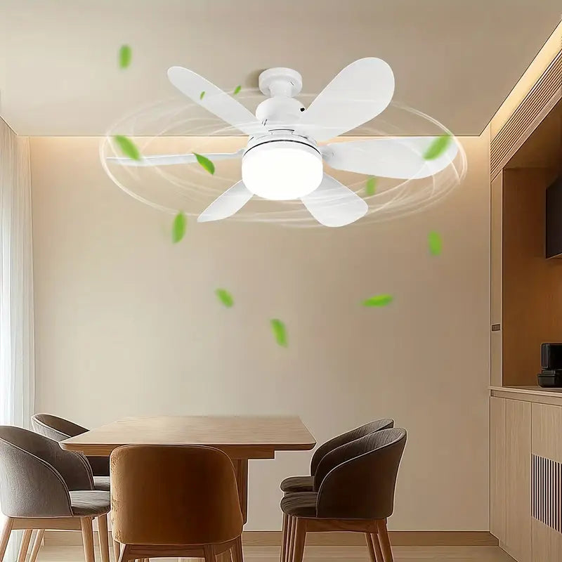 2-i-1 LED Loftventilator med Fjernbetjening Ventilator Tech Butik Hvid