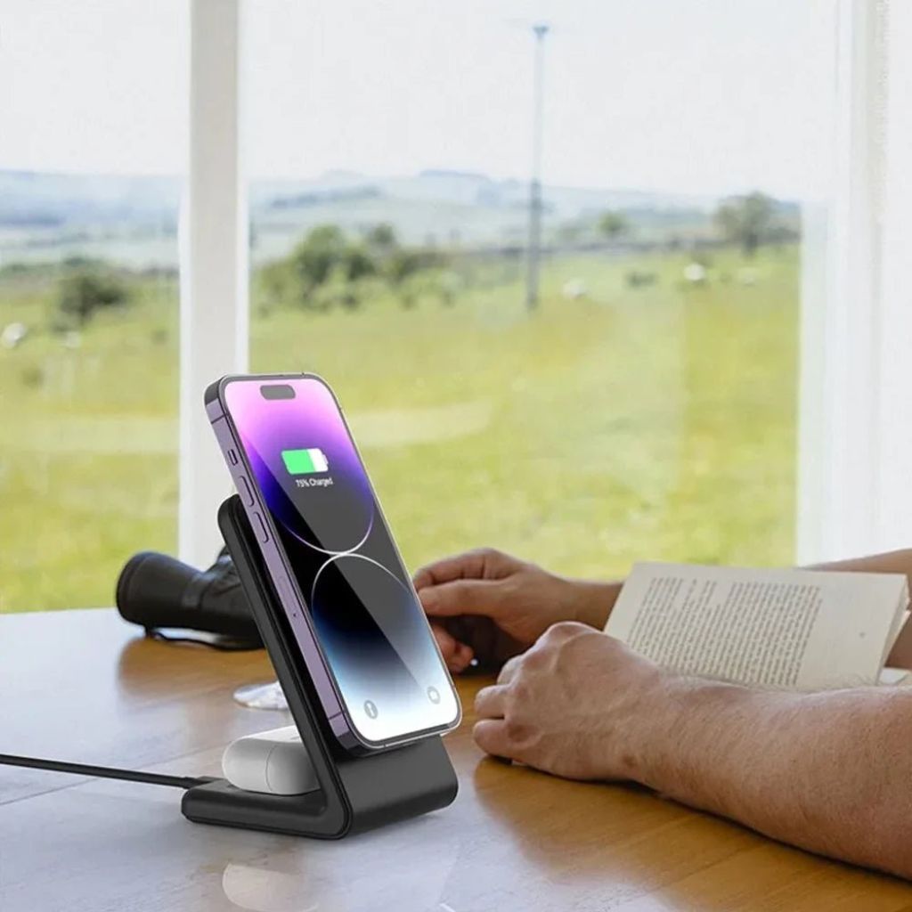 2-i-1 Magnetisk Oplader – Dobbelt kraft, ubesværet design Opladere og Strømadaptere Tech Butik