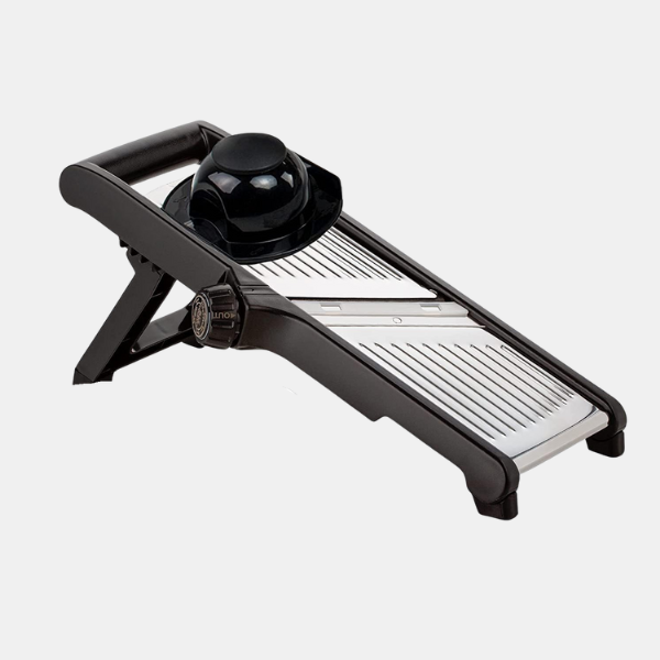 Premium Madskærer med Skærehandsker – Præcis, Sikker og Effektiv i Køkkenet ****Premium Foodsnijder met Snijbestendige Handschoenen Tech Butik Justerbar Mandolin Med Vaffelskærer