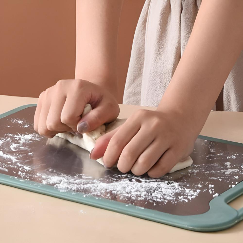 Stilfuldt Dobbeltsidet Skærebræt i Rustfrit Stål – Præcision på Begge Sider til Moderne Køkkener Skærebræt Tech Butik