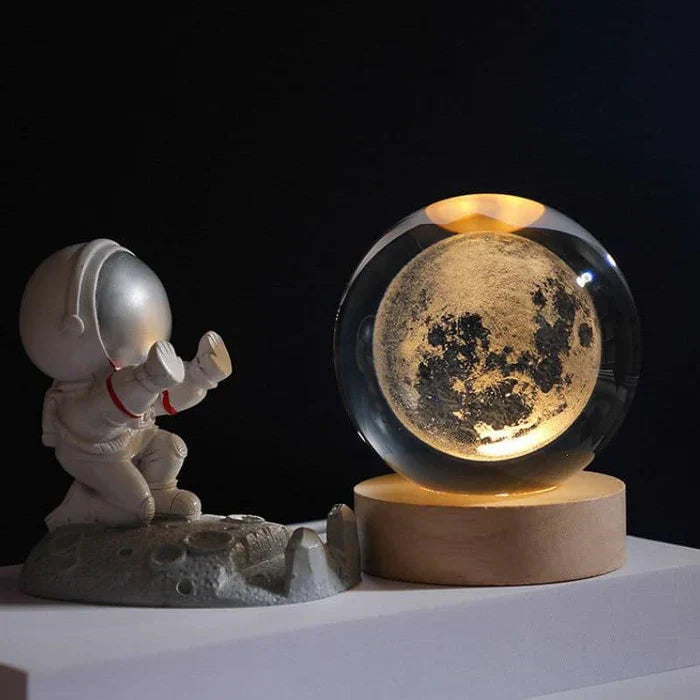 3D Galakse LED Kuglelampe til Rum med Stjernehimmel-Stemning Lamp Tech Butik Månen