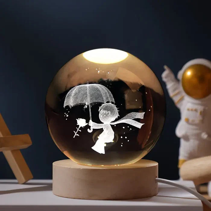 3D Galakse LED Kuglelampe til Rum med Stjernehimmel-Stemning Lamp Tech Butik Paraply