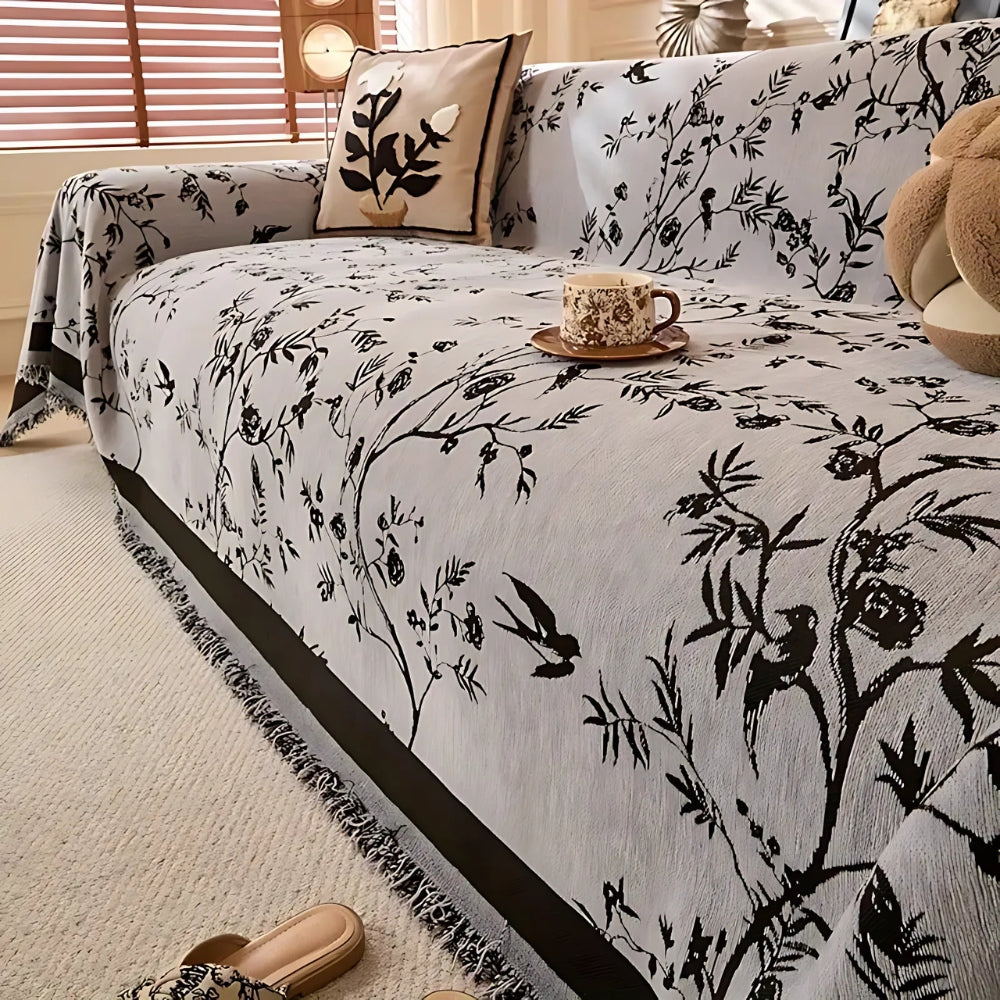 Elegant Chenille Sofabetræk – Hyggelig Elegance Møder Daglig Beskyttelse Tech Butik Skygrå 71"x51"