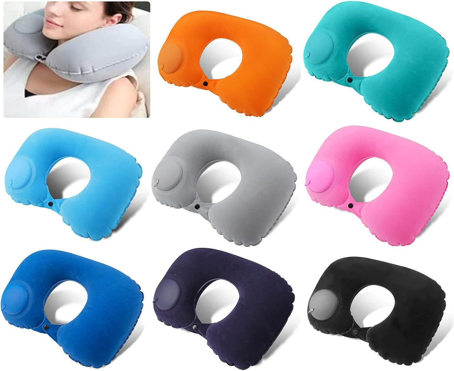 Oppustelig, Vandtæt Nakkepude – Ergonomisk Rejsekomfort Overalt pillow Tech Butik