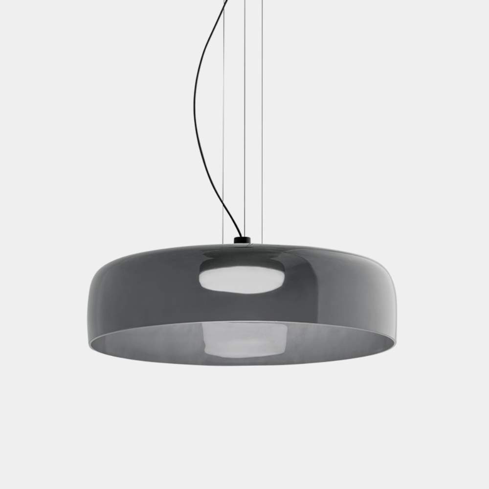 Nordisk Glaspendelampe – Minimalistisk Elegance til Dit Hjem pendant light Tech Butik Grå 1 level-D42*H11cm