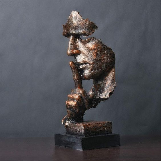 Abstrakt Tænker Statue Skulptur – Mindful Kunst til Hjem & Kontor Statuer & Figurer Tech Butik Default
