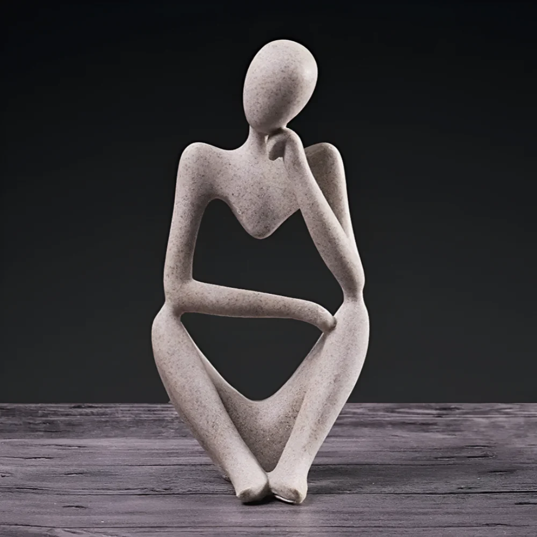 Abstrakt Tænkende Menneske Skulptur – Moderne Ro i Kunstform Statuer & Figurer Tech Butik