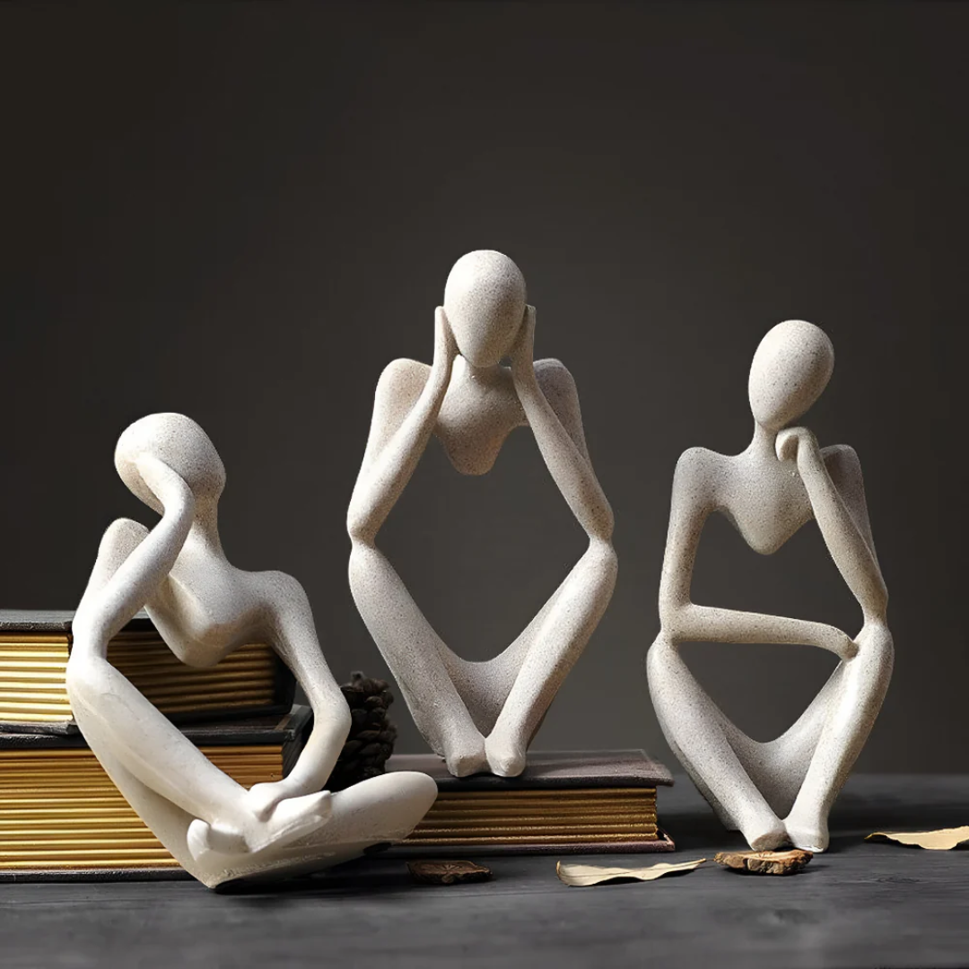 Abstrakt Tænkende Menneske Skulptur – Moderne Ro i Kunstform Statuer & Figurer Tech Butik