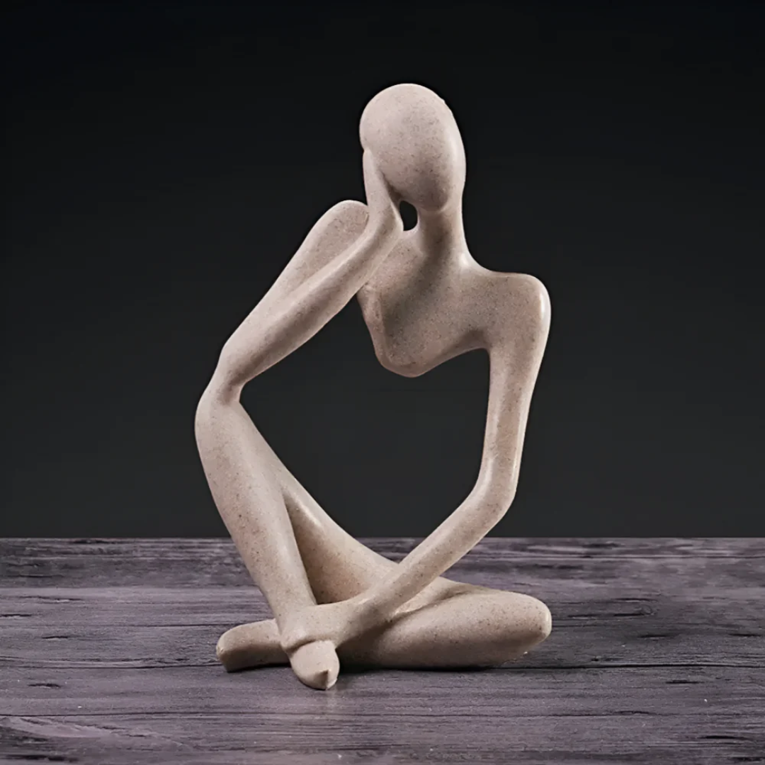 Abstrakt Tænkende Menneske Skulptur – Moderne Ro i Kunstform Statuer & Figurer Tech Butik