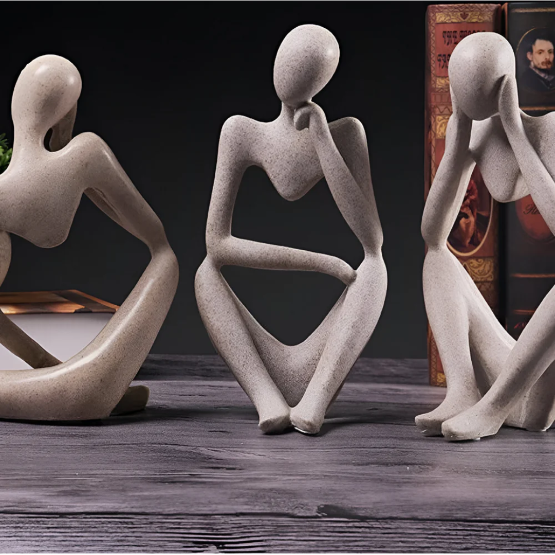 Abstrakt Tænkende Menneske Skulptur – Moderne Ro i Kunstform Statuer & Figurer Tech Butik