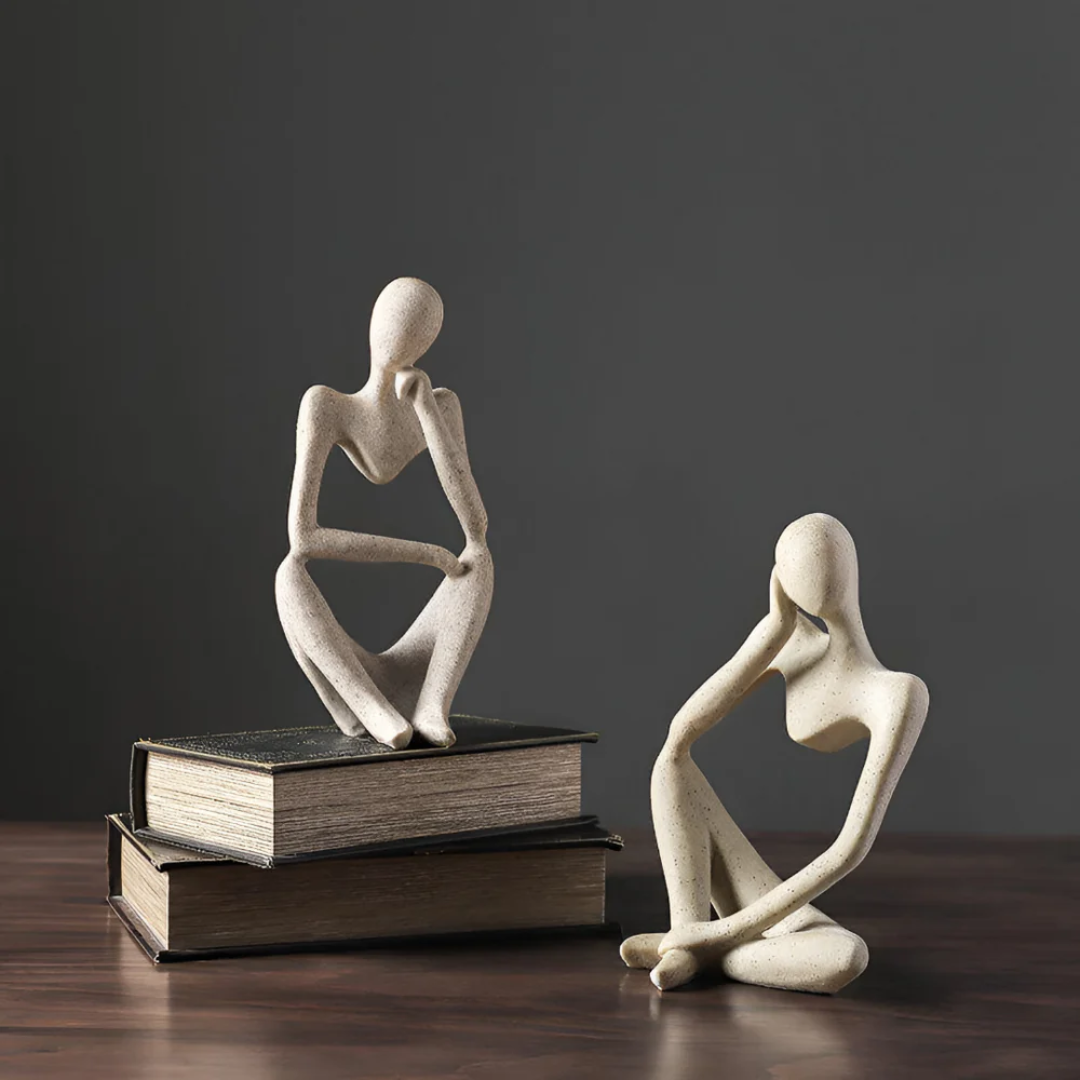 Abstrakt Tænkende Menneske Skulptur – Moderne Ro i Kunstform Statuer & Figurer Tech Butik
