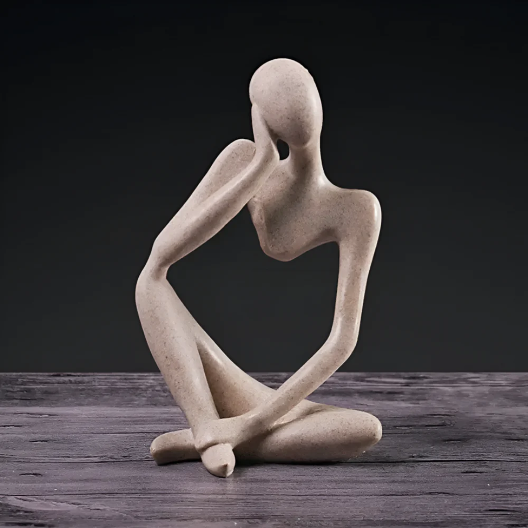 Abstrakt Tænkende Menneske Skulptur – Moderne Ro i Kunstform Statuer & Figurer Tech Butik Højre tænkning