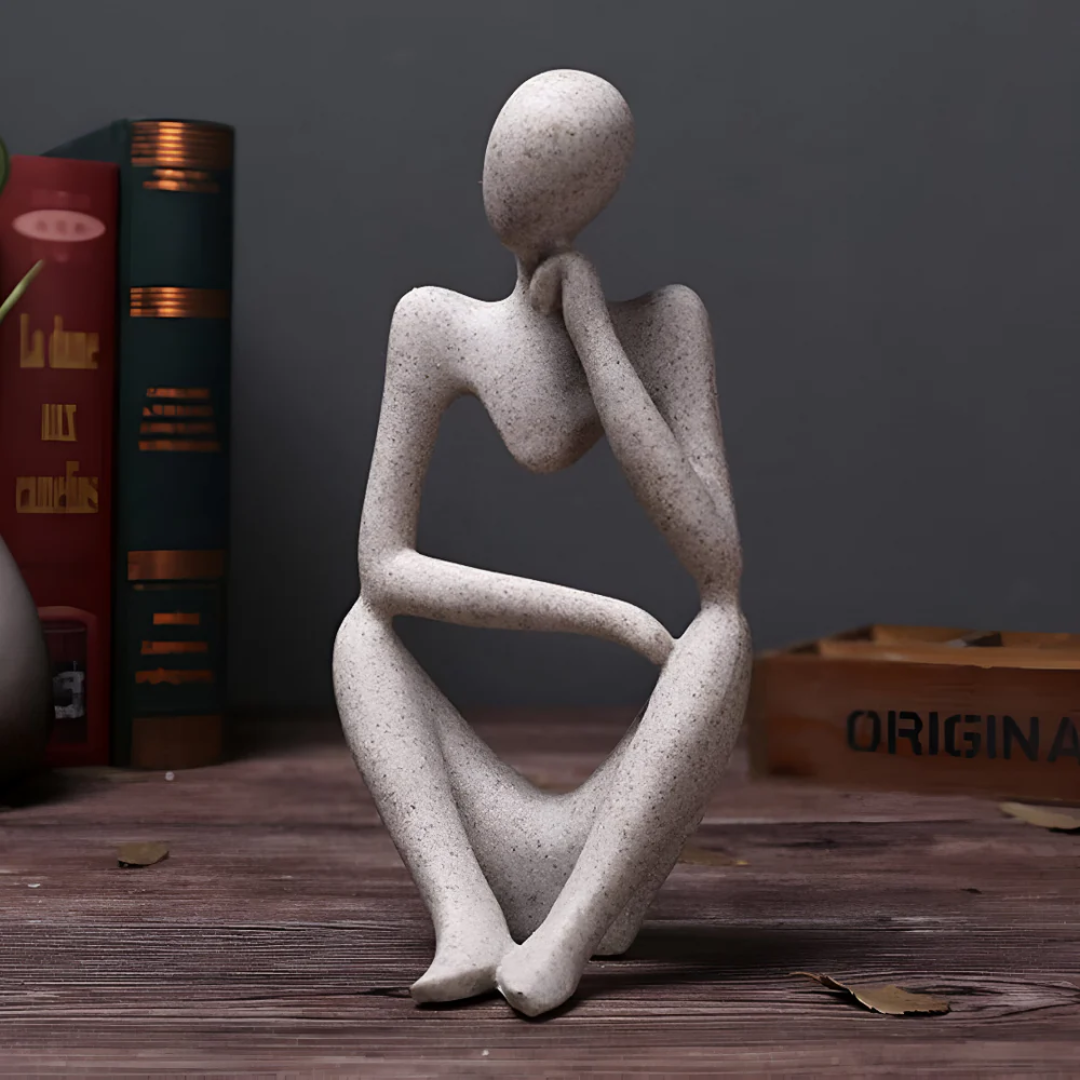 Abstrakt Tænkende Menneske Skulptur – Moderne Ro i Kunstform Statuer & Figurer Tech Butik