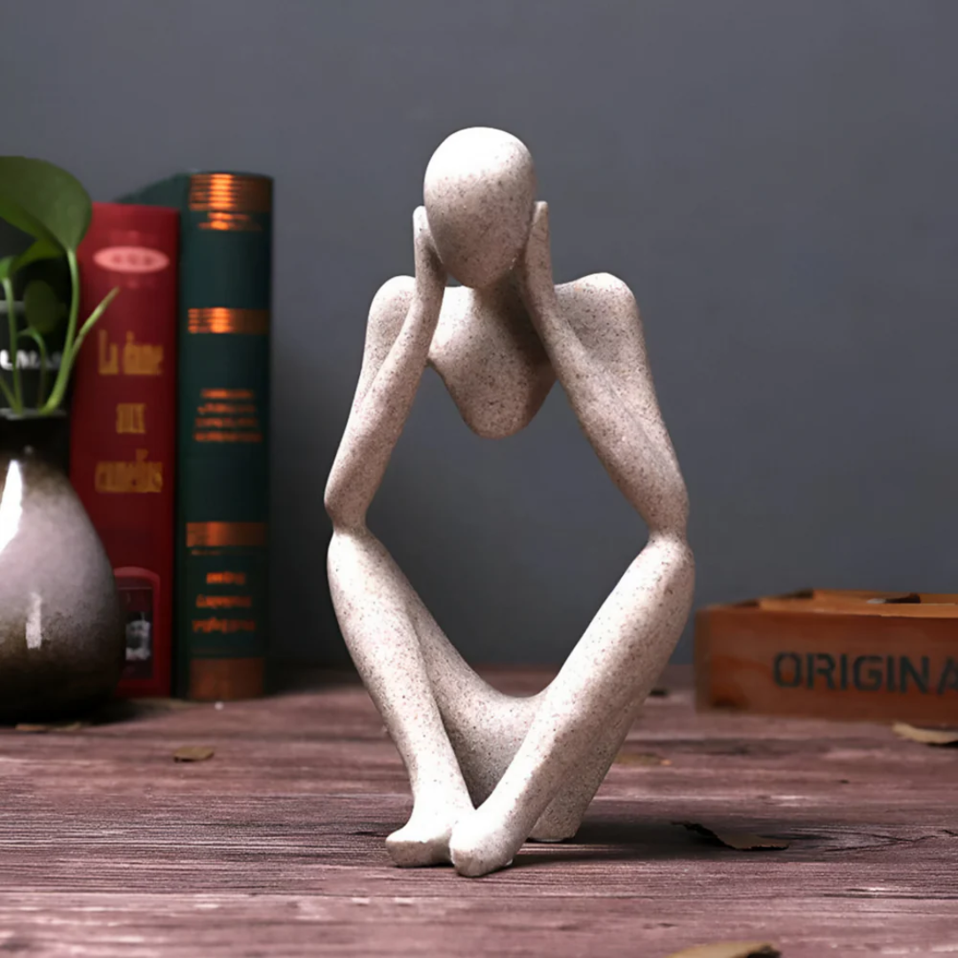 Abstrakt Tænkende Menneske Skulptur – Moderne Ro i Kunstform Statuer & Figurer Tech Butik Fokus