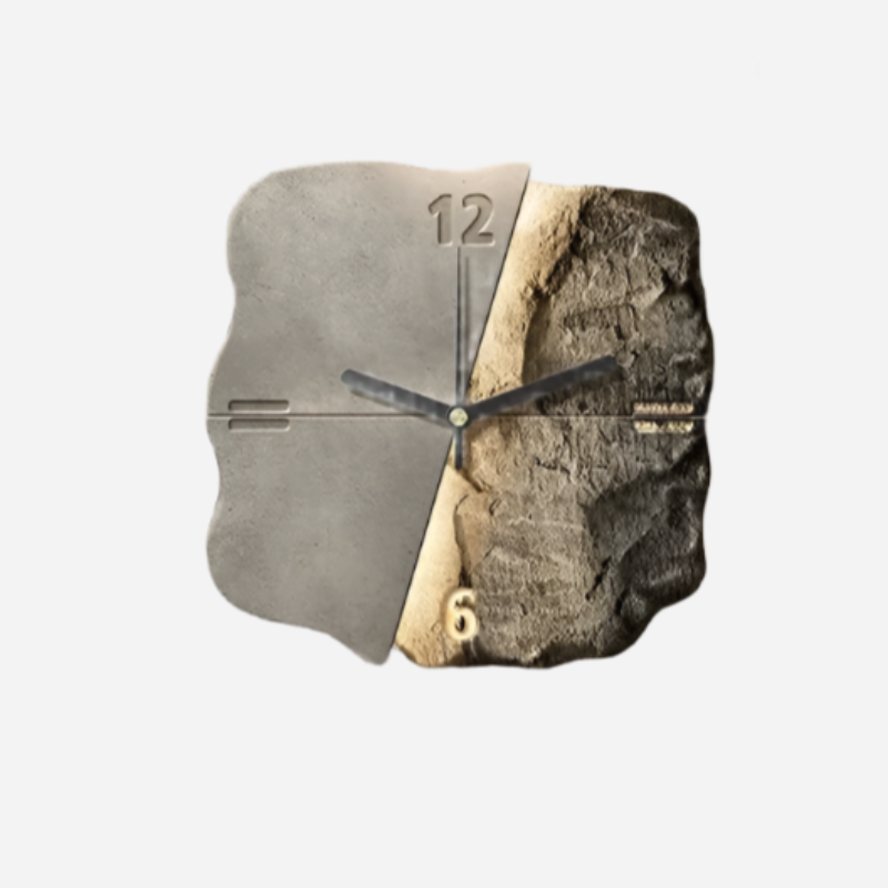 Abstrakt kunstnerisk vægur med 3D-reliefdesign Ure Tech Butik A 30X30CM