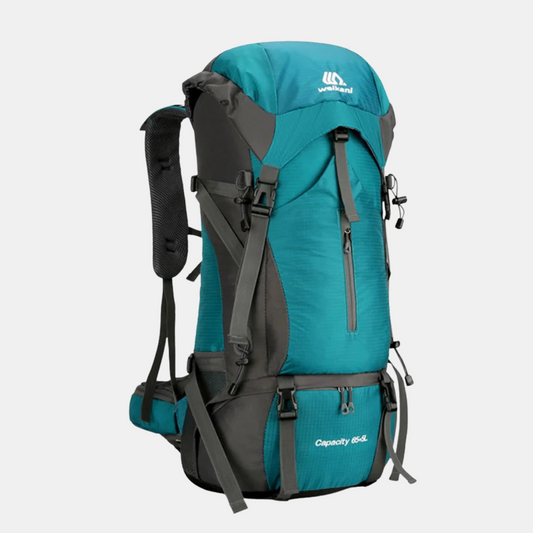 Alsidig Trekking- og Rejserygsæk – 70L Robust Eventyrpakke Rygsække Tech Butik 70L Seeblau