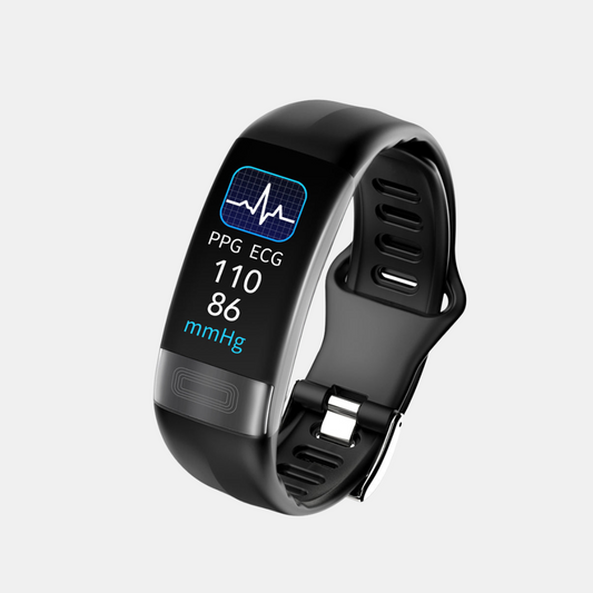 Alt-i-Én Smart Armbånd – Sundhedsovervågning Gøres Nem Smartwatches Tech Butik Sort silikone
