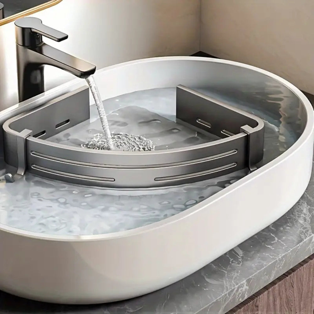 Aluminium Hjørne Badeværelsesstander – Holdbar og Pladsbesparende Organizer til Dine Badeværelsesartikler Bath Organizers Tech Butik