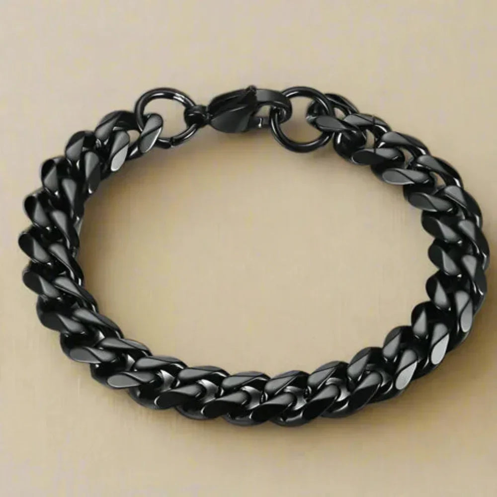 Serene Kædearmbånd – Hvor Enkelheden Stråler Jewelry Bracelet Chain Tech Butik Sort 18 cm