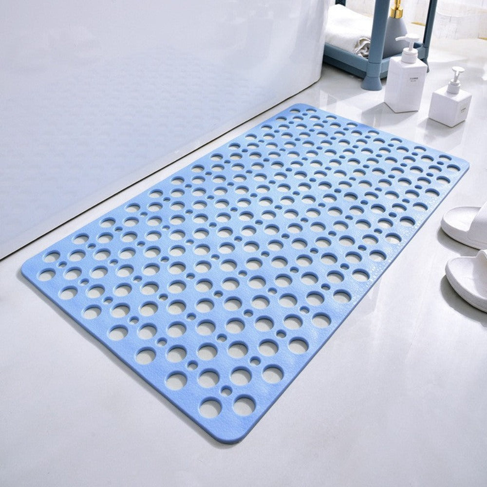 Antibakteriel Antislip Douchemat – Sikkerhed og Hygiejne Brusebademåtte Tech Butik Lille (70x38M) Blå