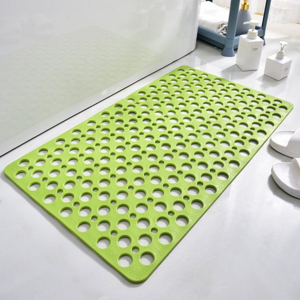 Antibakteriel Antislip Douchemat – Sikkerhed og Hygiejne Brusebademåtte Tech Butik Lille (70x38M) Grøn