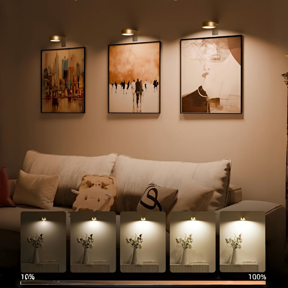 Trådlampet LED Væglampe – Fremhæv Dit Kunstværk med Stil Tech Butik