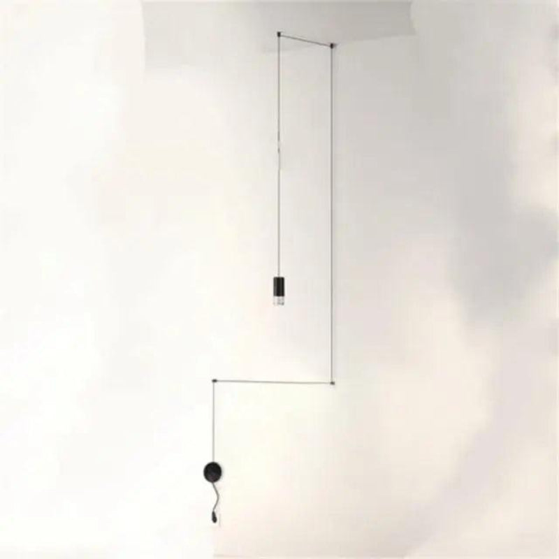 Art DIY Lang Linje Minimalistisk Væglampe LED Hængende Lampe Hængelamper Tech Butik 1 vedhæng (4 m) B