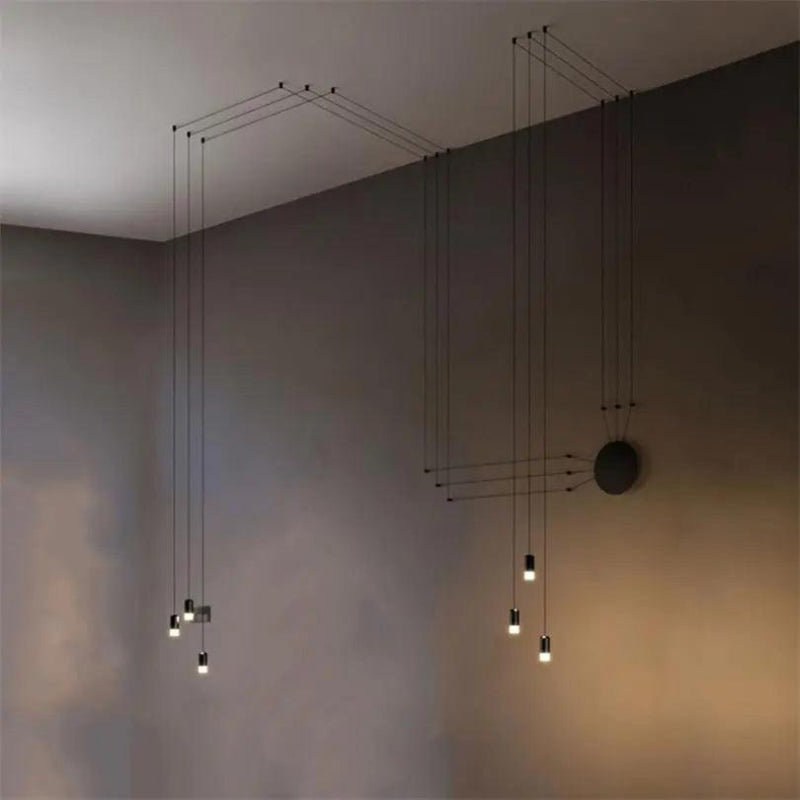 Art DIY Lang Linje Minimalistisk Væglampe LED Hængende Lampe Hængelamper Tech Butik