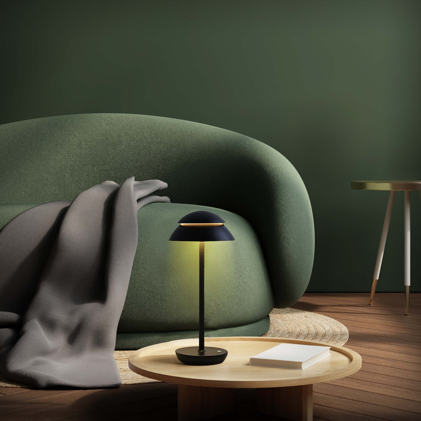 Bærbar Bordlampe Uden Ledning til Indendørs og Udendørs Brug 34cm bordlampe Tech Butik