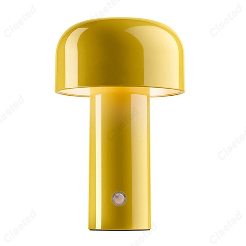 Bærbar USB-Genopladelig Bordlampe – Soveværelse & Stue Dekoration Belysning Tech Butik Gul