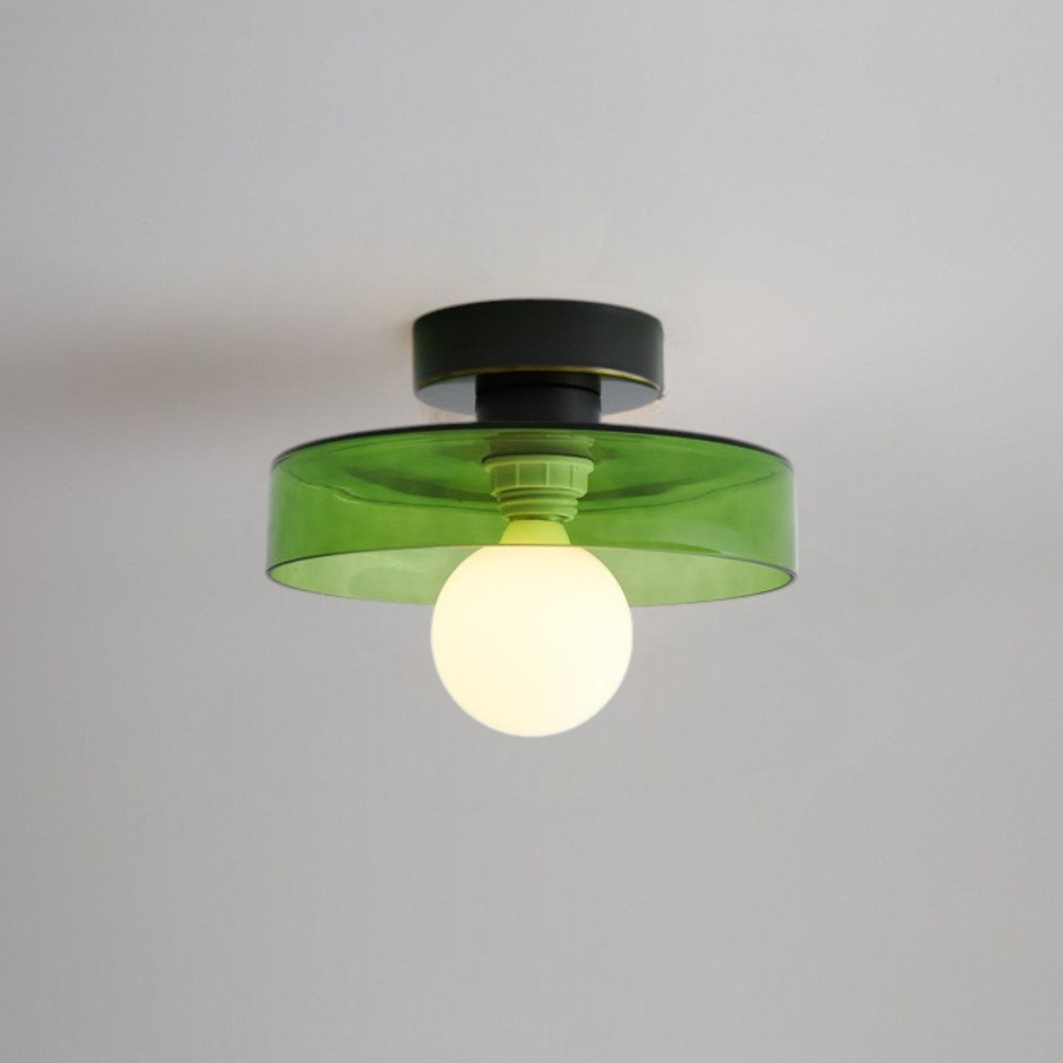 Bauhaus Loftlampe i Elegant Design – LED Belysning til Soveværelse og Stue Belysning Tech Butik Sort/grøn