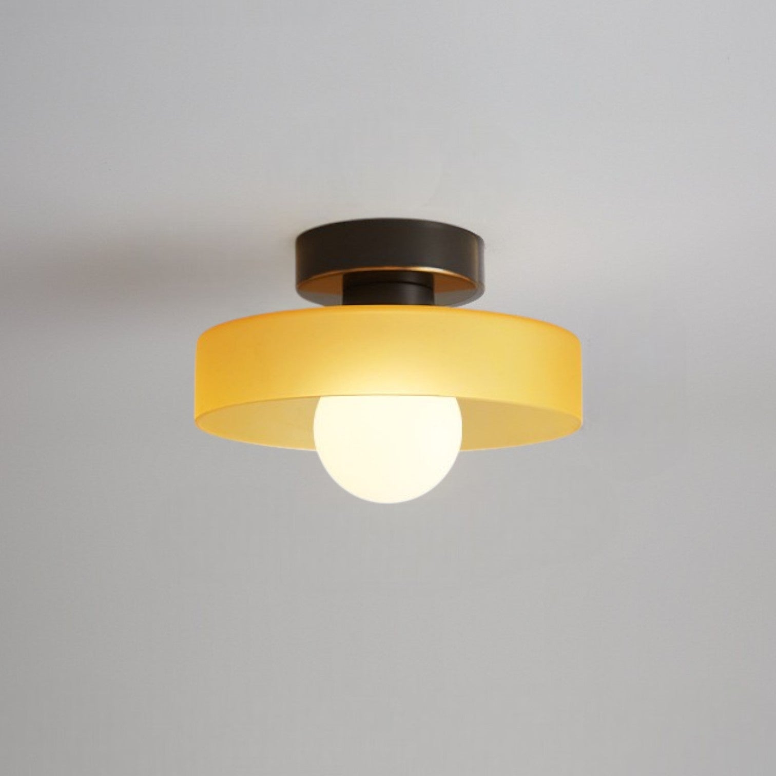 Bauhaus Loftlampe i Elegant Design – LED Belysning til Soveværelse og Stue Belysning Tech Butik Sort/orange