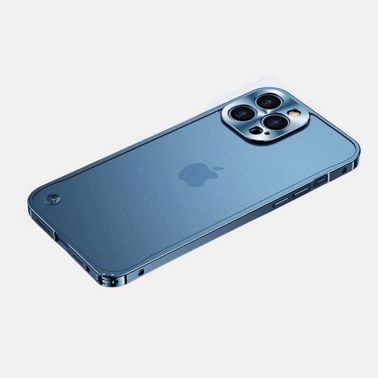 Beskyttende Metalcover til iPhone – Elegant, Stærk & Letvægt Mobiltelefoncovers Tech Butik Blå iPhone 15 Pro Max