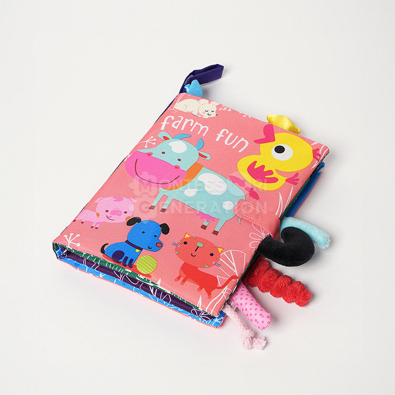 Blød Sansebørnebog – Tidligt Læringstøj til Spædbørn Bløde bøger Tech Butik Gård