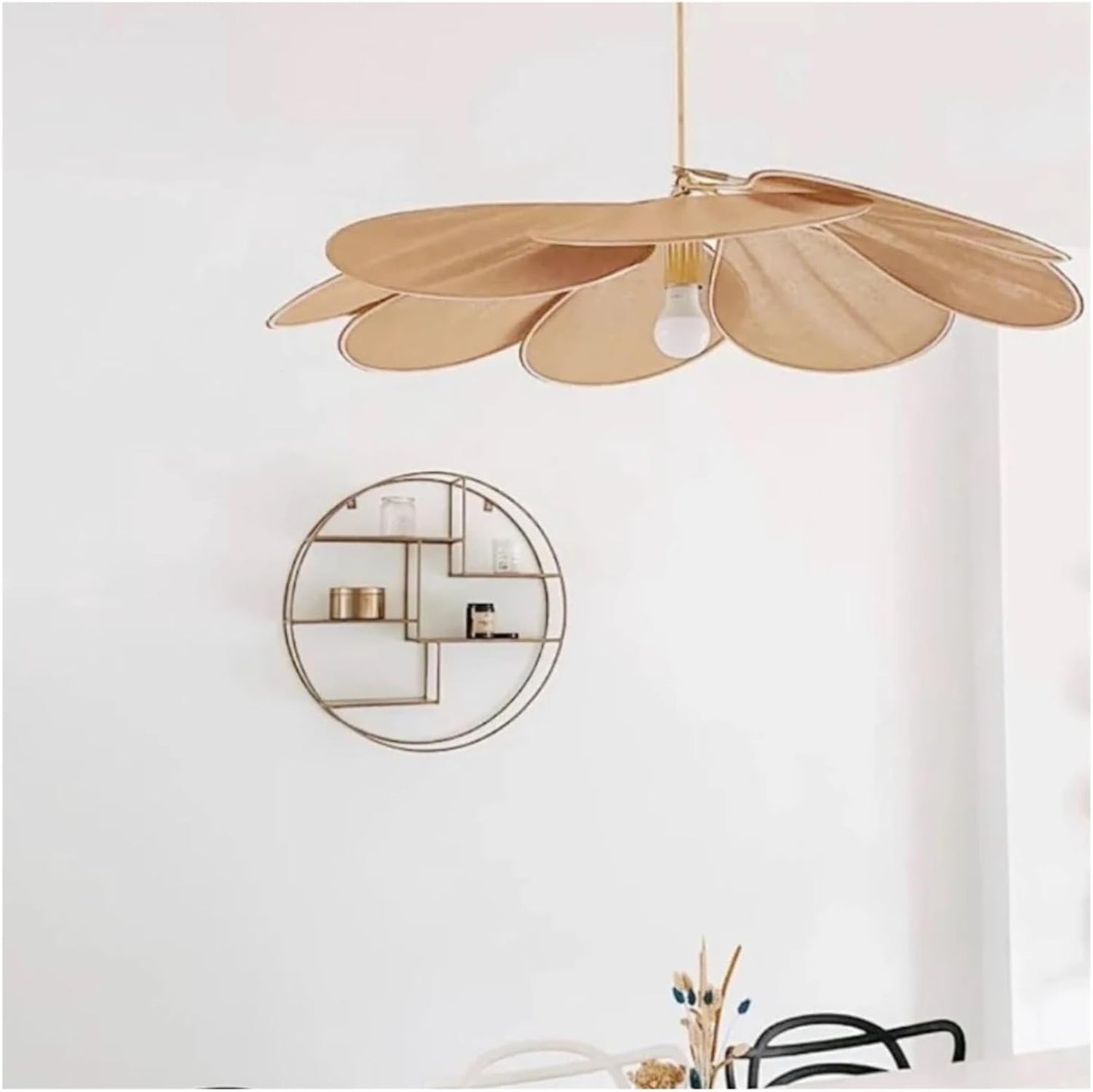 Blomsterformet Loftlampe til Elegant Indretning i Stuen og Spisestuen pendellampe Tech Butik Khaki 50 cm x 100 cm