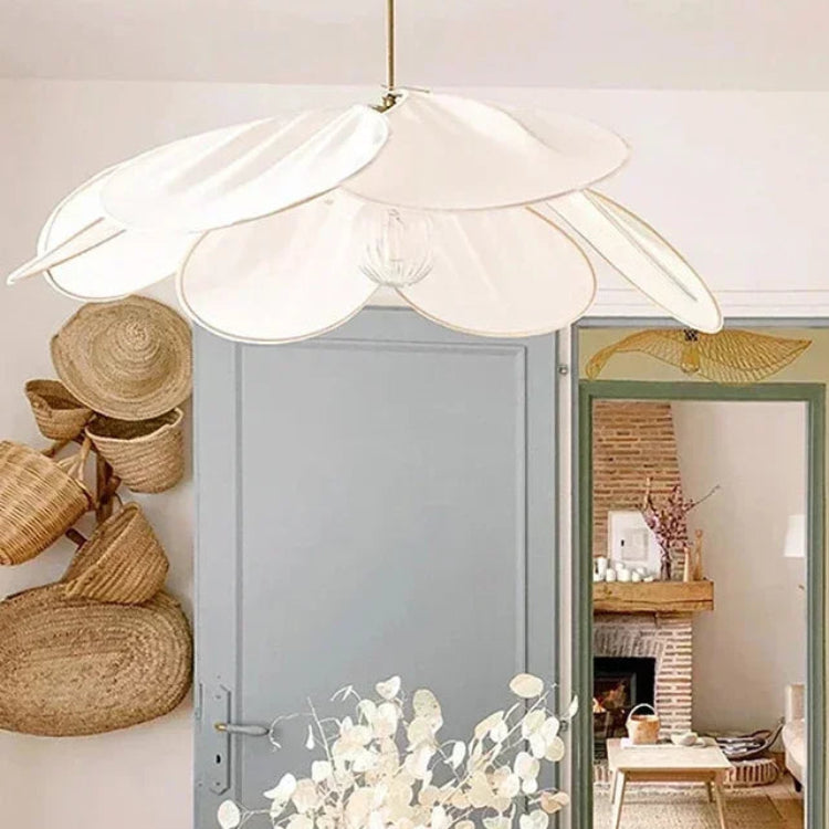 Blomsterformet Loftlampe til Elegant Indretning i Stuen og Spisestuen pendellampe Tech Butik Hvid 50 cm x 100 cm