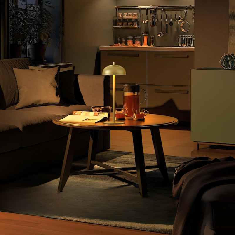 Trådløs bordlampe med berøringsstyring hurtig opladning og elegant stemningslys Lamper Tech Butik