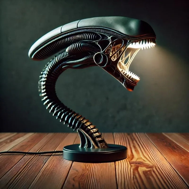 Alien-Formet Bordlampe – Sjov & Futuristisk Belysning Skrivebordslamper Tech Butik