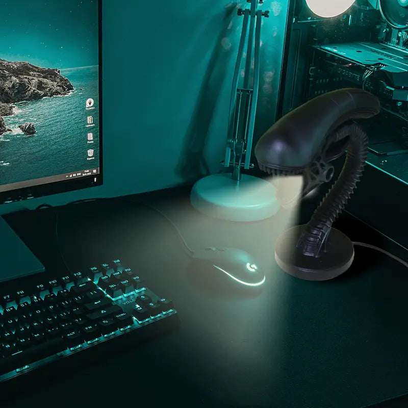 Alien-Formet Bordlampe – Sjov & Futuristisk Belysning Skrivebordslamper Tech Butik
