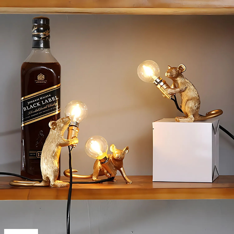 Bordlampe med Muselampe Design – Charmerende og Energi Effektiv Belysning Lamper Tech Butik