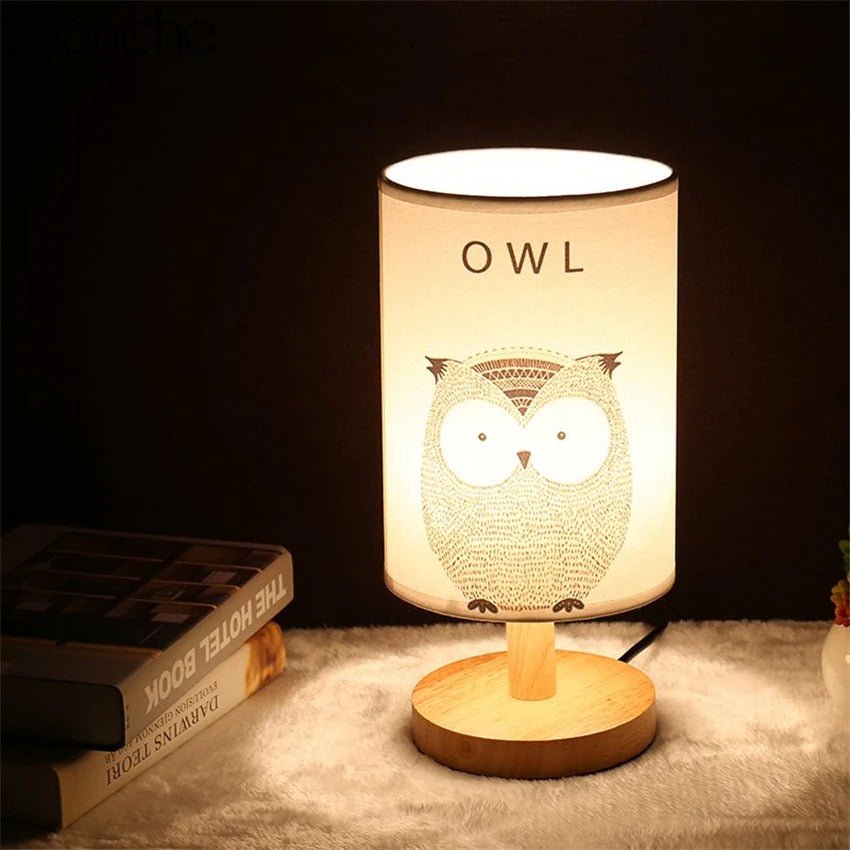 AnimalGlow LED Bordlampe Eventyrlig Dyredesign Natlampe Bordlamper Tech Butik Ugle