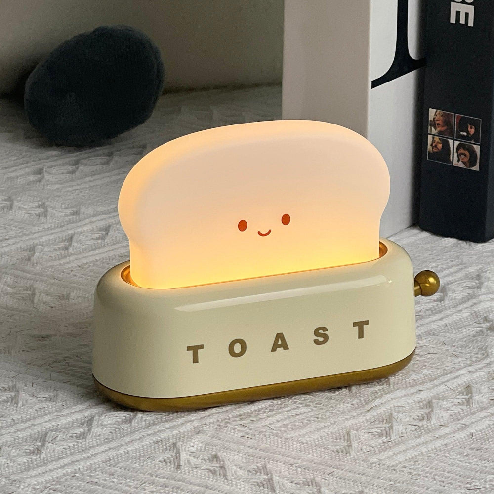 Brødrister Stil Dekorativ LED Bordlampe Børnelamper Tech Butik Mandelgul