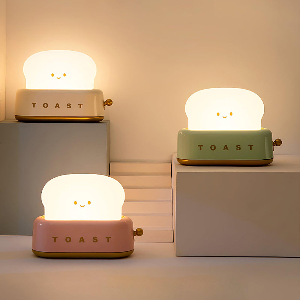 Brødrister Stil Dekorativ LED Bordlampe Børnelamper Tech Butik