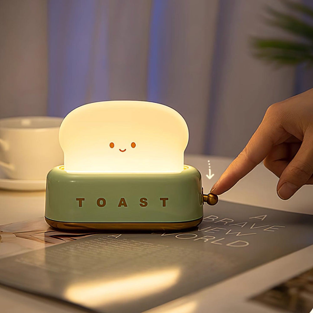 Brødrister Stil Dekorativ LED Bordlampe Børnelamper Tech Butik