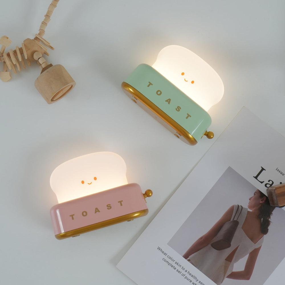 Brødrister Stil Dekorativ LED Bordlampe Børnelamper Tech Butik