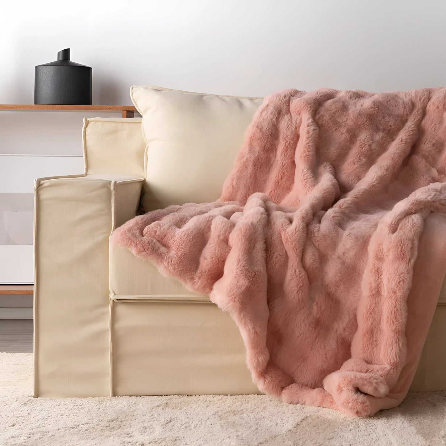 Chunky Knit Falsk Pels Vægtet Tæppe - Hyggelig & Stilfuld Vægtede tæpper Tech Butik